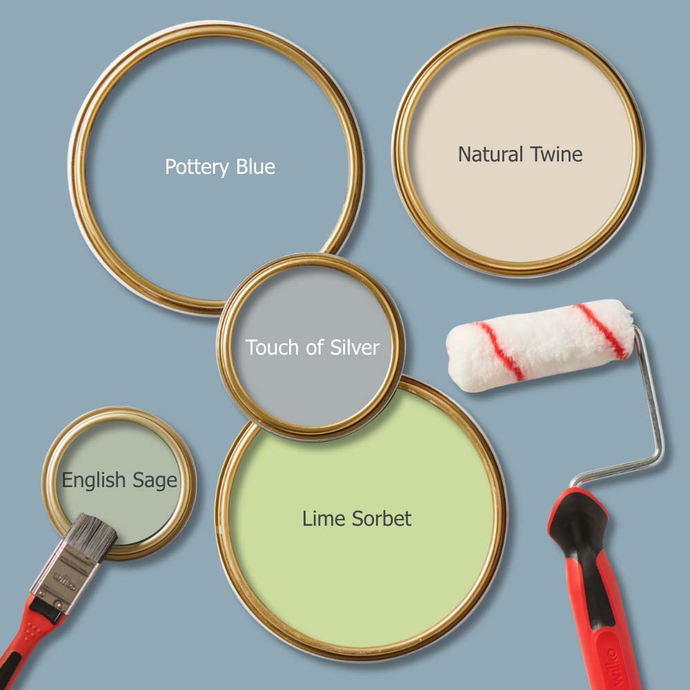 Wilko Kitchen Pottery Blue Matt Emulsion Paint 2.5L Image 6