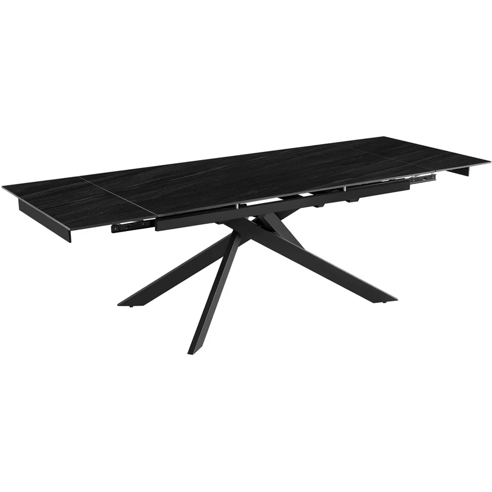 DS Living Zaira 6 Seater Dining Table Black Marble Vein Image 2
