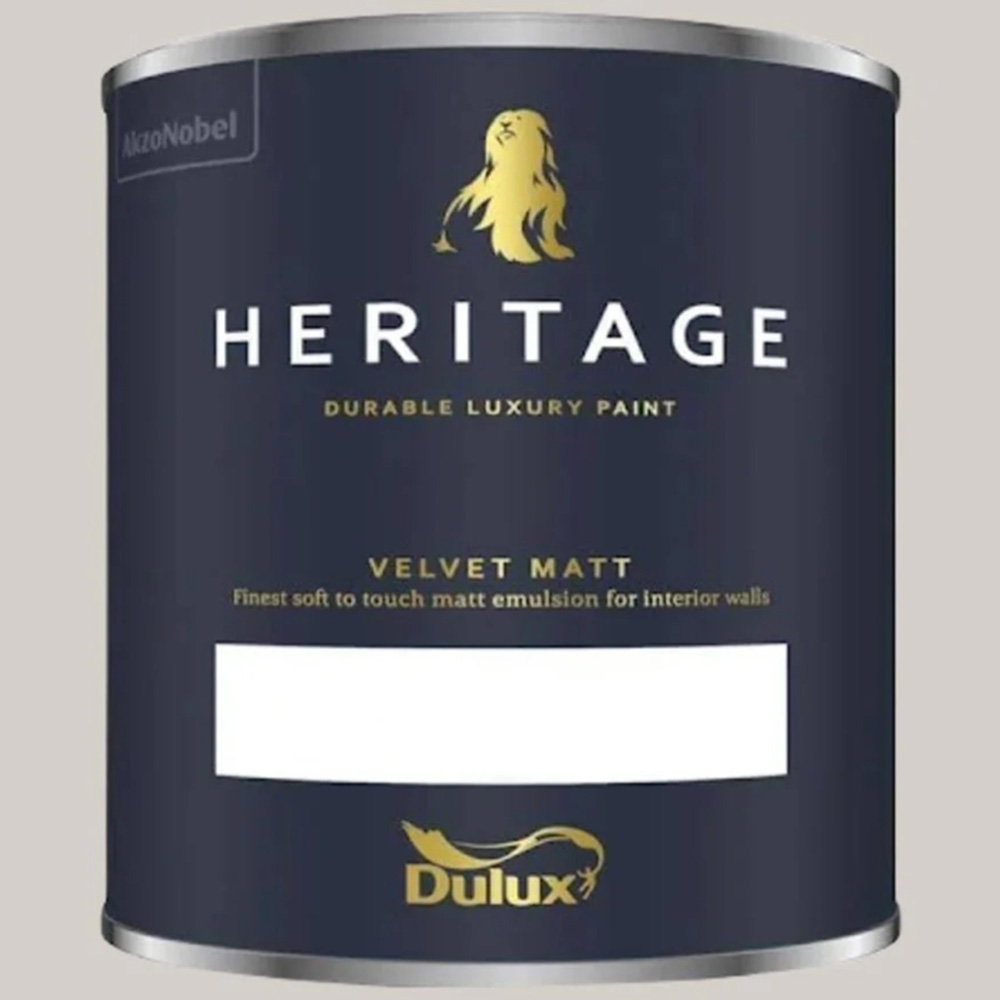 Dulux Heritage Walls and Ceilings Quartz Grey Velvet Matt Emulsion Paint 1L Image 2