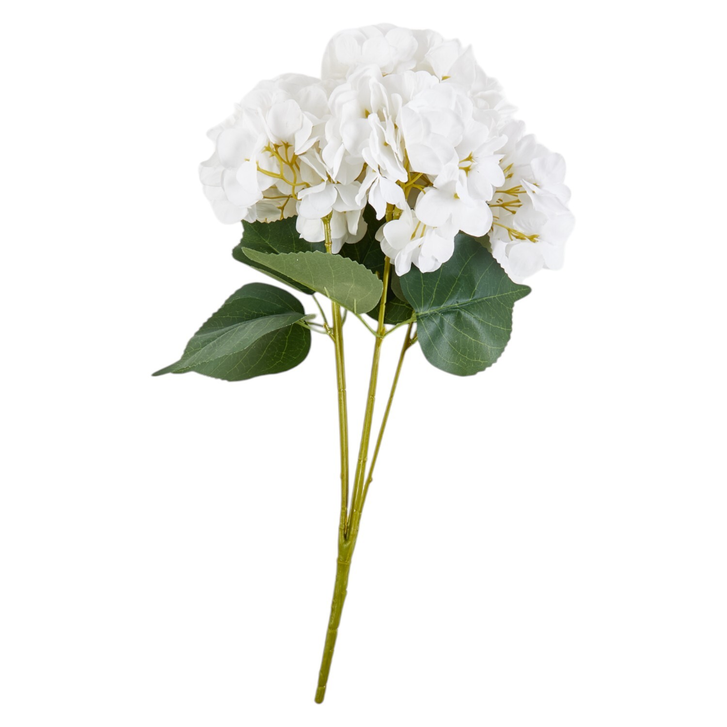 Faux Hydrangea Bouquet  - White or Cream Image 4