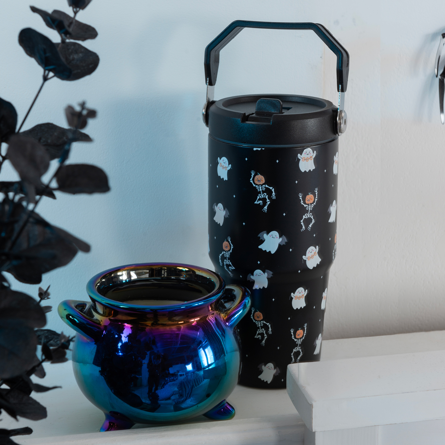 Halloween Stainless Steel Tumbler with Premium Lid Image 3