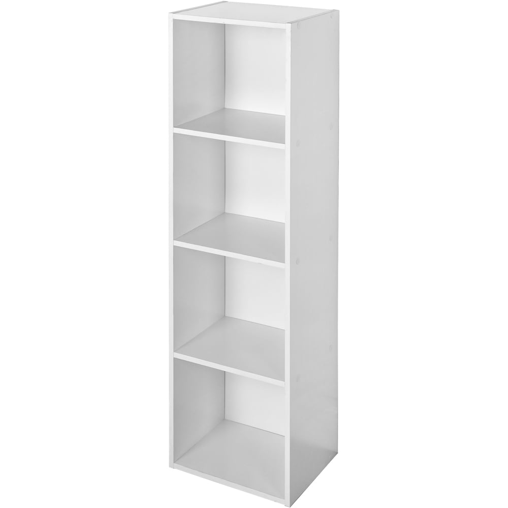 4 Shelf White Storage Shelf Image 5