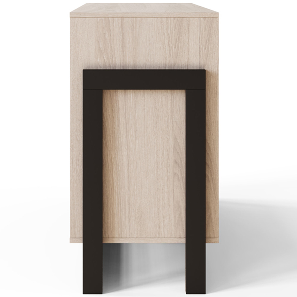 GFW Taite 3 Door 2 Drawer Oak Sideboard Image 5