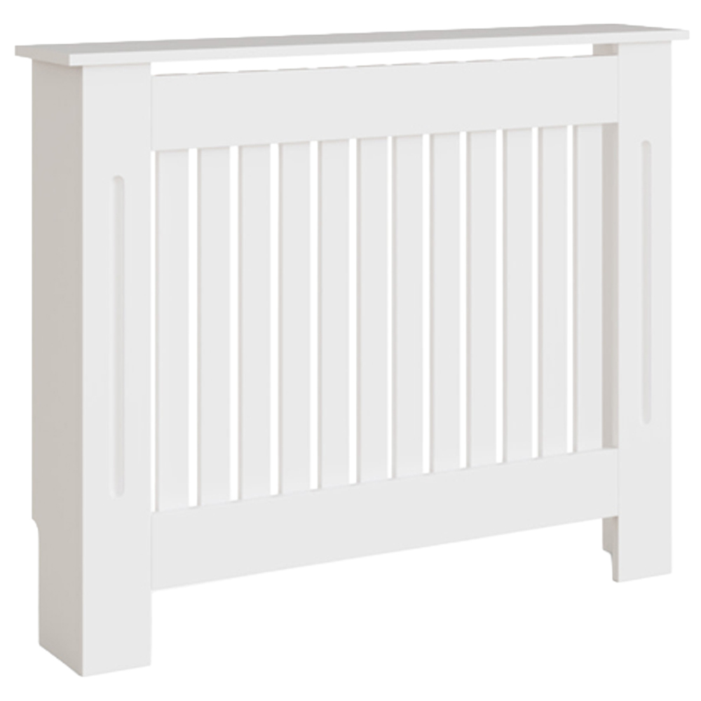 GFW Harrison White Open Slat Radiator Cover Medium | Homebase