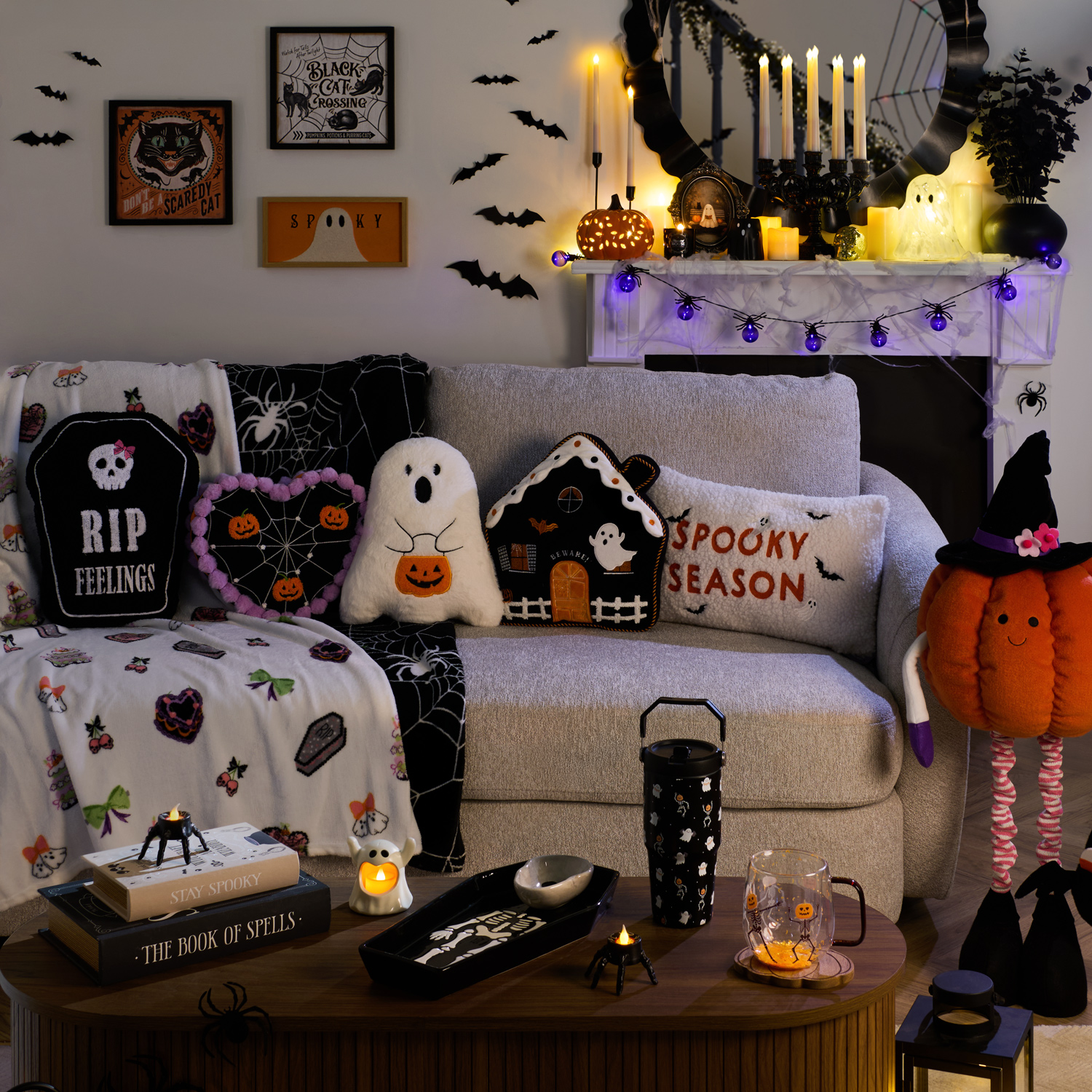 Spooky Season Cushion White Image 3