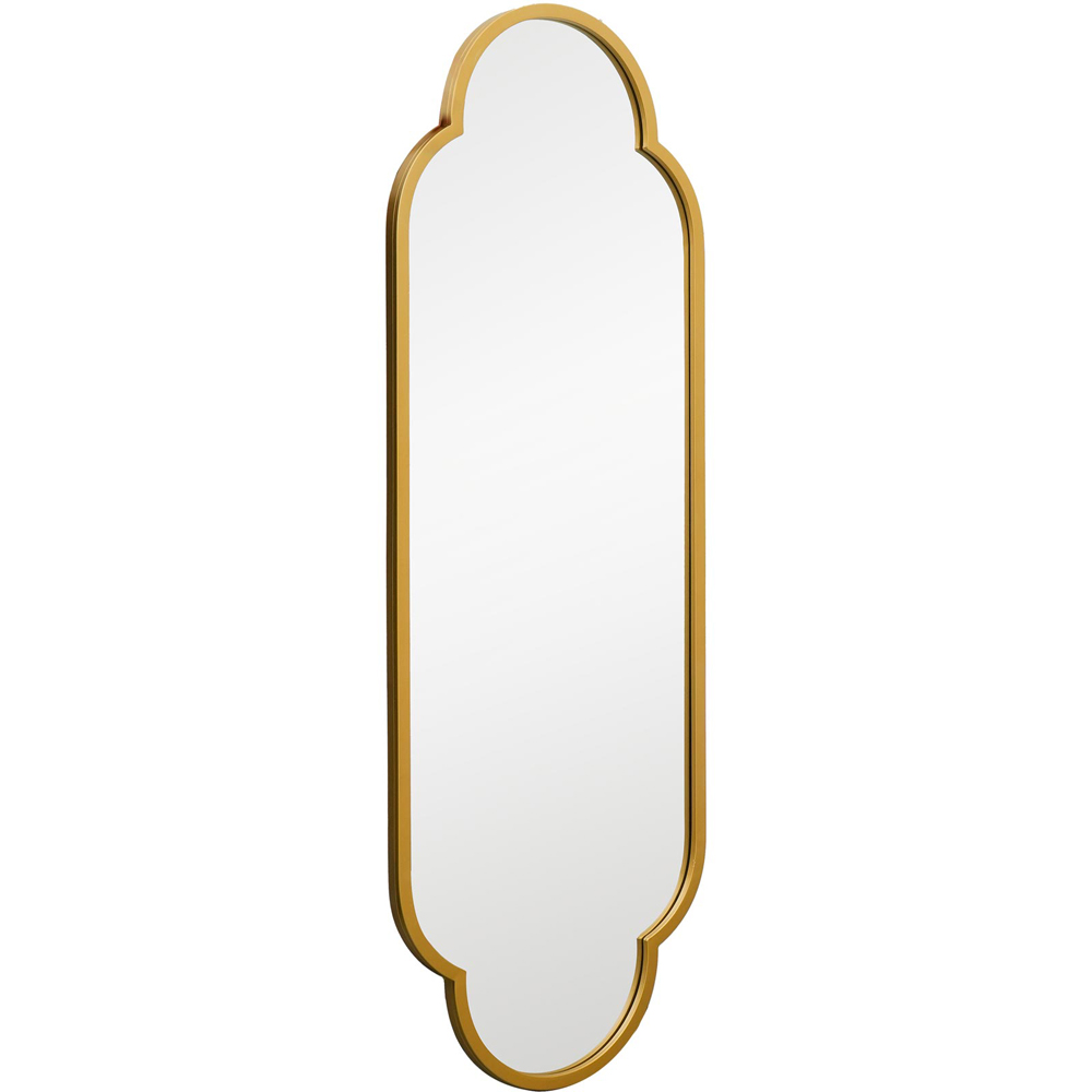 MirrorOutlet The Duplici Gold Metal Double Arched Oval Outdoor Garden Wall Mirror 150 x 52cm Image 3