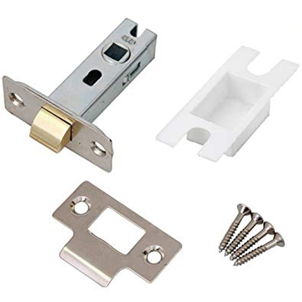 Golden Grace Polished Chrome Bolt Through Mortice Latch Set 65mm 4 Pack Image 2