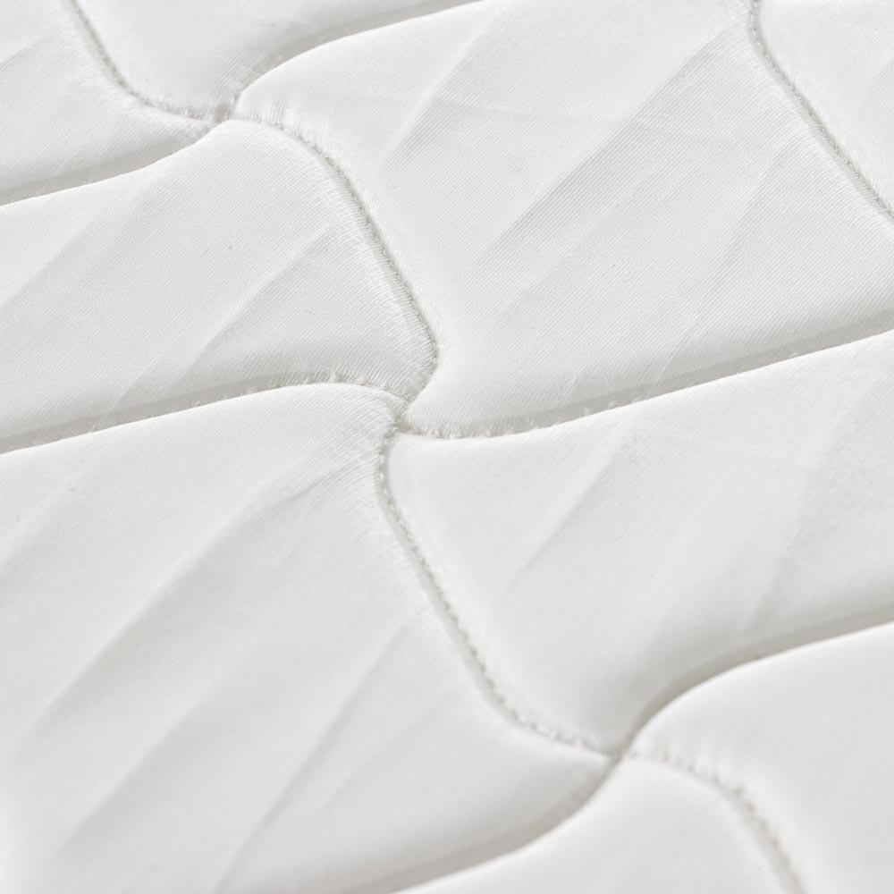 Home Source Orion Single White Quilted Medium Firm Bonnell Coil Mattress Image 5