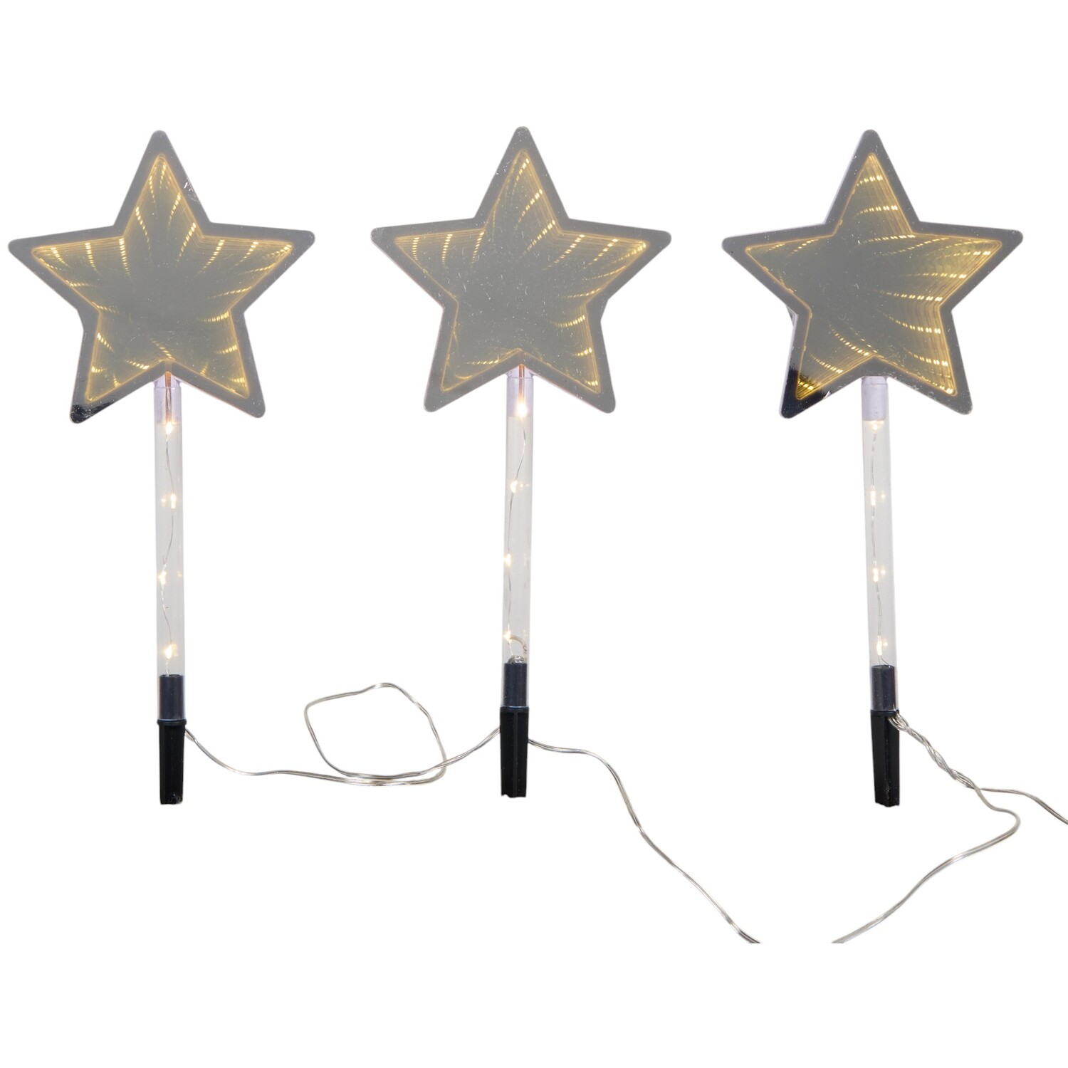 8 Piece Infinity Star Stakes Grey Image 4