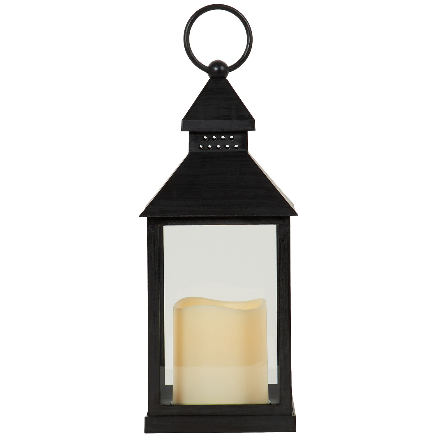 LED Brushed Lantern Black Image 3