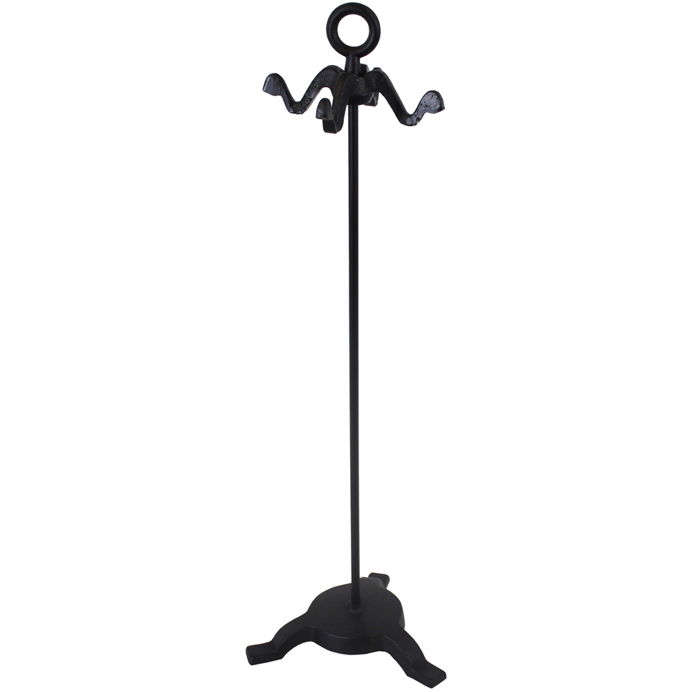 JVL Pennine Black 4 Piece Companion Set with Stand Image 3