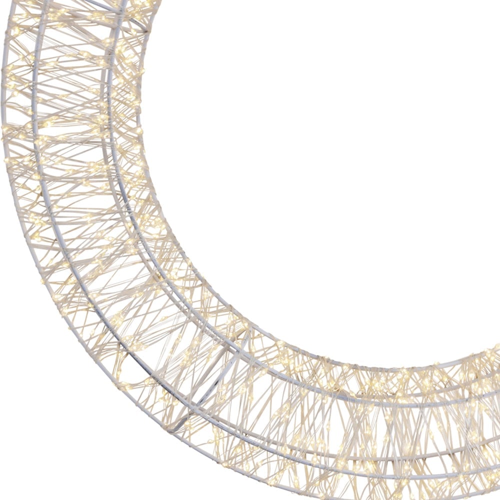 Charles Bentley Light Up Christmas Wreath 50cm Image 3