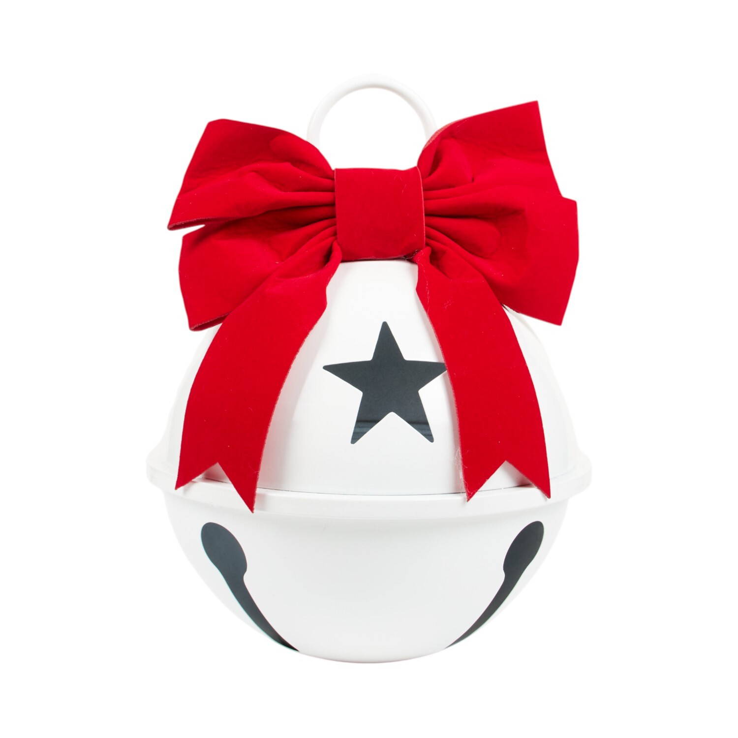 Velvet Bow Bell Wall Decoration Image 2
