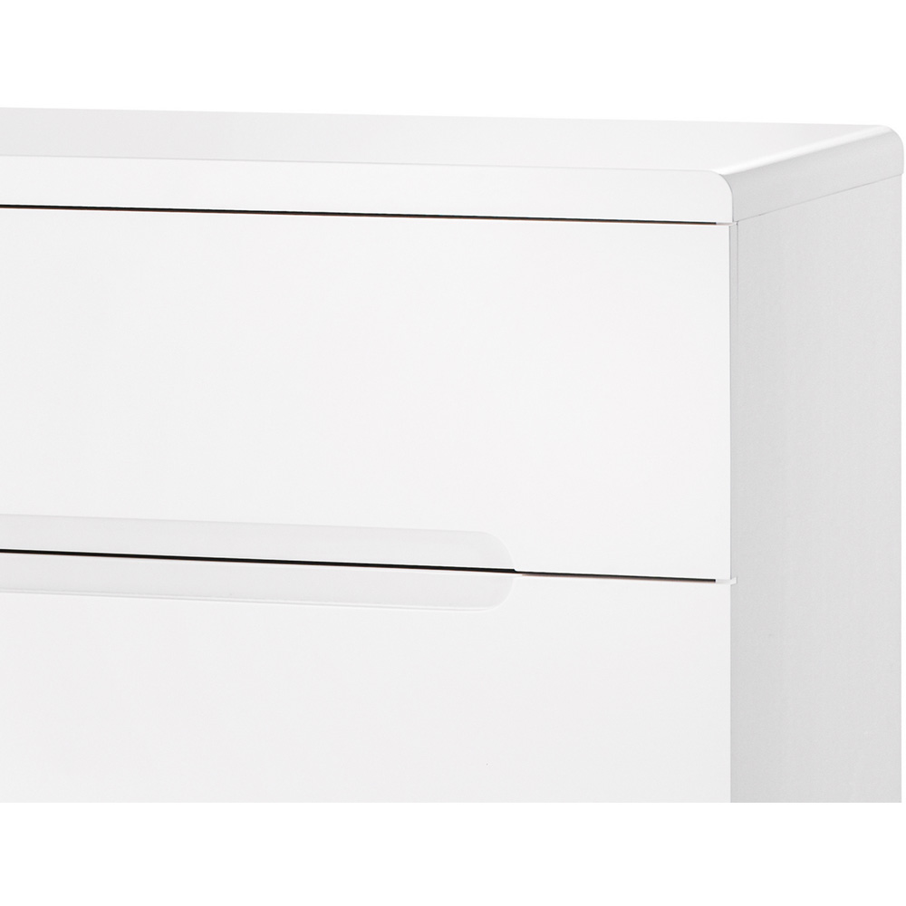Julian Bowen Manhattan 3 Drawer White Chest of Drawers Image 3