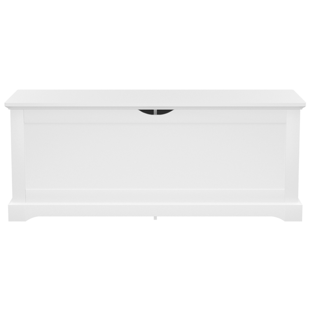 Bevelled White Storage Chest Image 3
