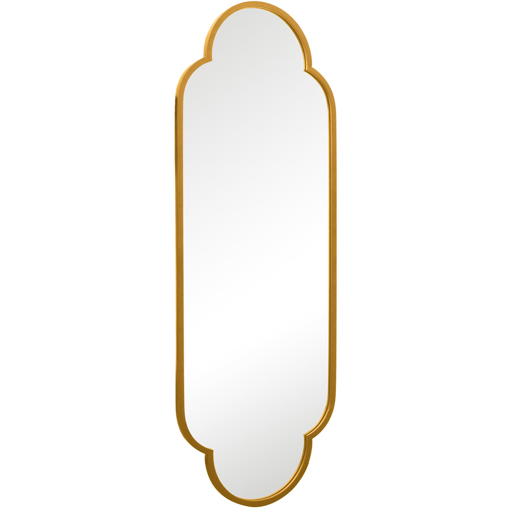 MirrorOutlet The Duplici Gold Metal Double Arched Oval Outdoor Garden Wall Mirror 170 x 59cm Image 3