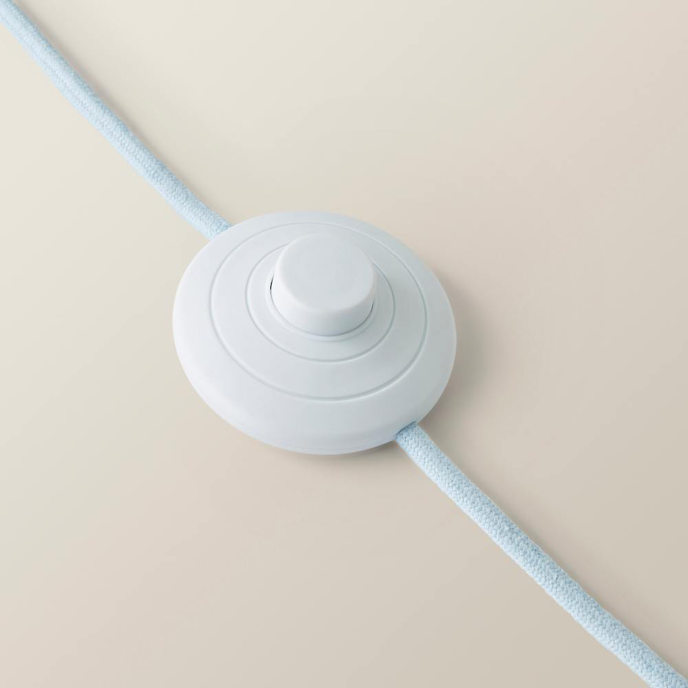 ValueLights Leaf Pleated Shade Pastel Blue Bobbin LED Floor Lamp with Bulb Image 6