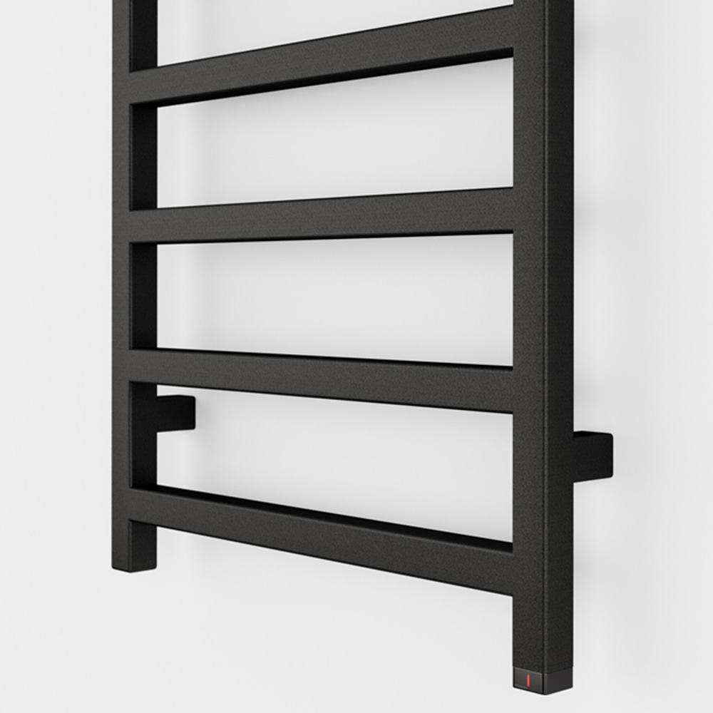 Terma Simple One Heban Black Electric Towel Rail 1080 x 500mm Image 3