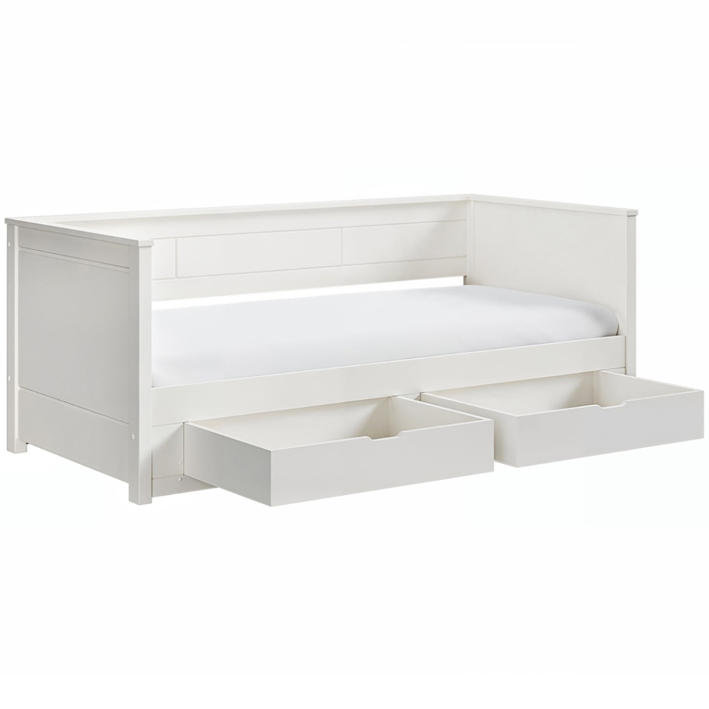 Noomi Iris 2 Drawer White Daybed with Trundle Image 4