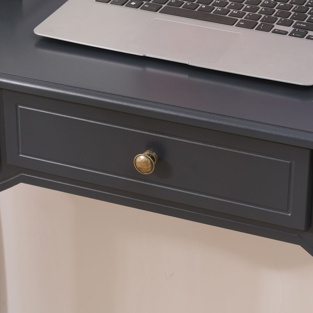 FurnitureHMD 3 Drawer Dark Grey Console Table Image 5