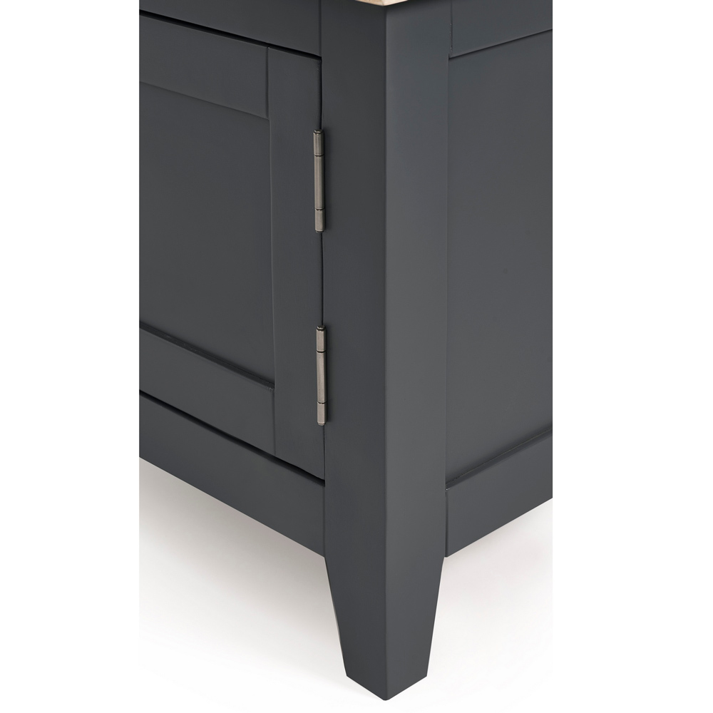 Julian Bowen 2 Door 3 Shelf Bordeaux Dark Grey TV Unit Image 5