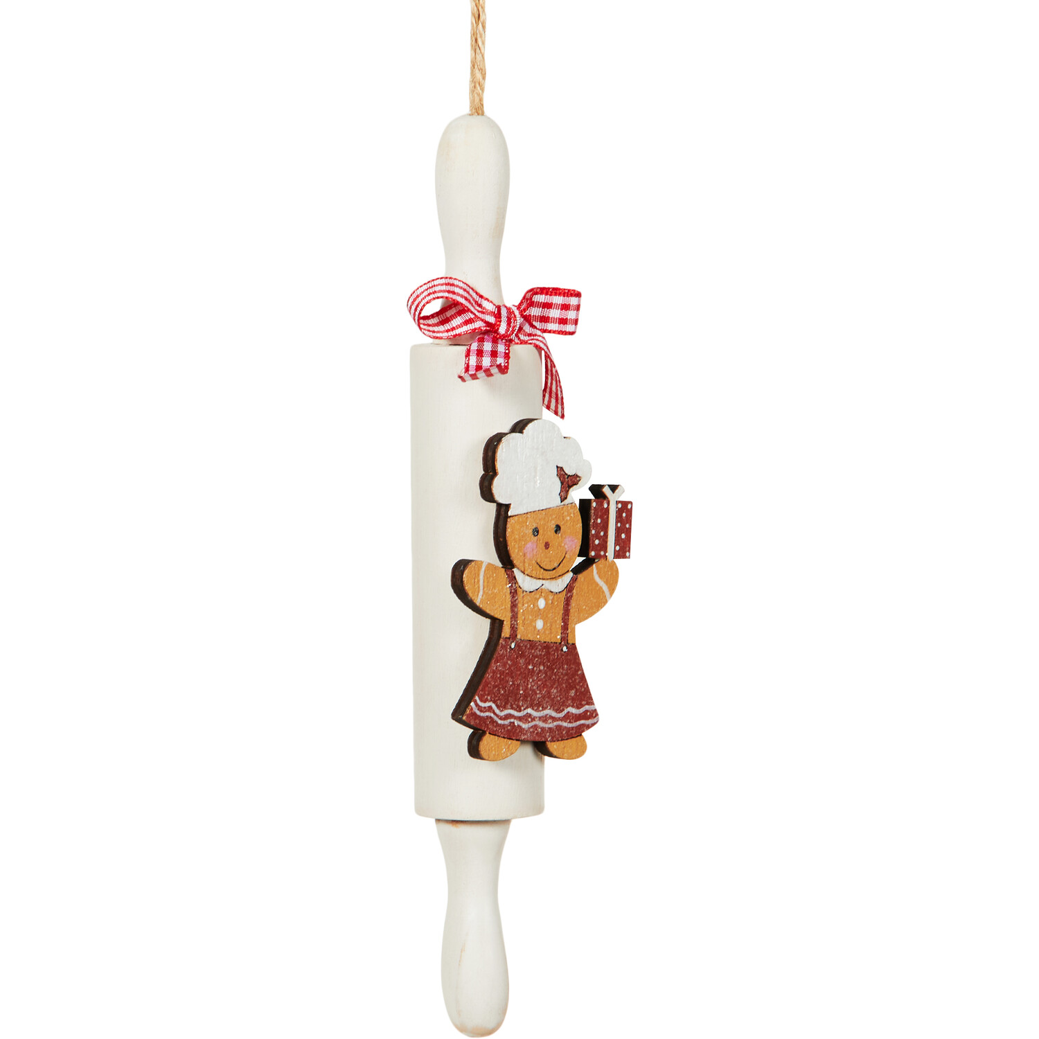 Rolling Pin Gingerbread Decoration Image 4