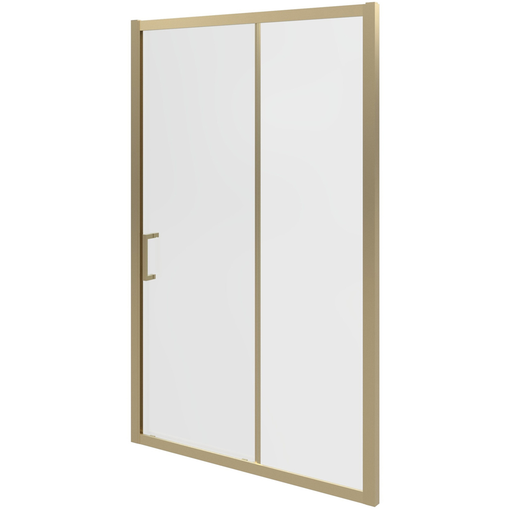 Bathstore Atlantis Brushed Brass Sliding Door 1100mm Image 4