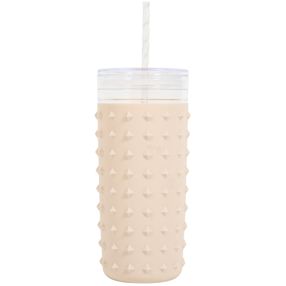 Silicone Cover Tumbler - Peach or Beige Image 2