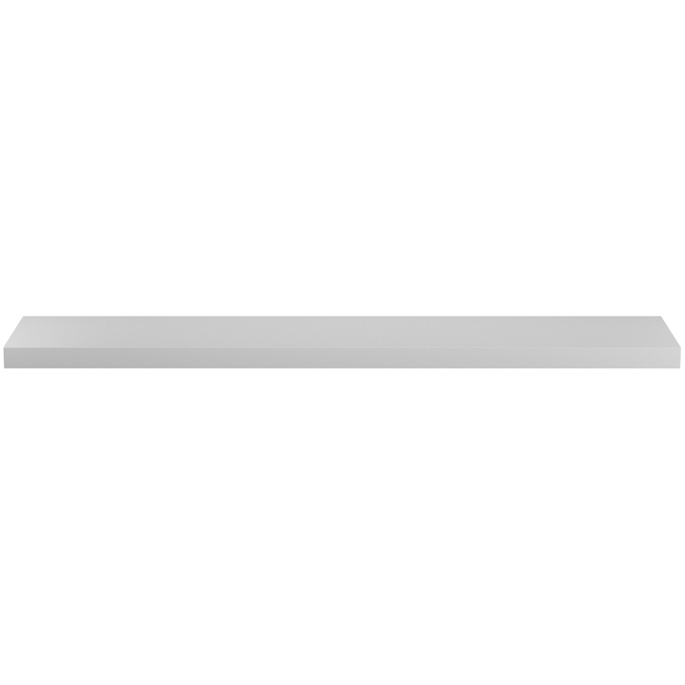 Homebase 120cm 2 Pack White Gloss Floating Shelf Image 3