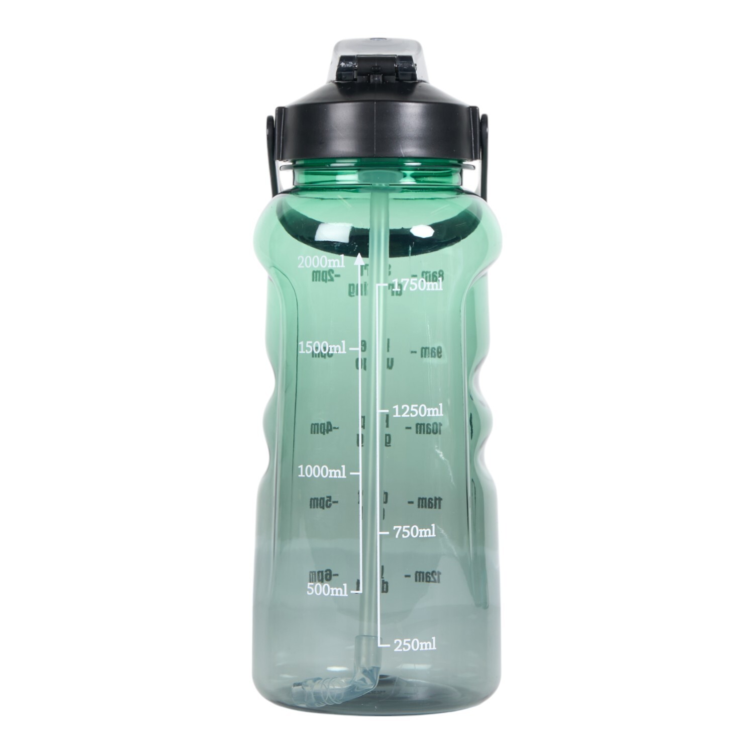 Ombre Sports Bottle with Handle 2L Green Image 2