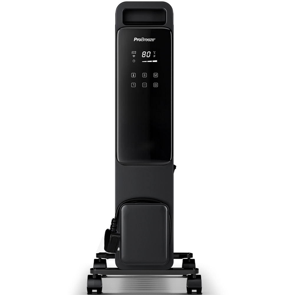 Pro Breeze OmniWarm Black 11 Fin Oil Filled Radiator Eco Heater with Smart App Control 2500W Image 4