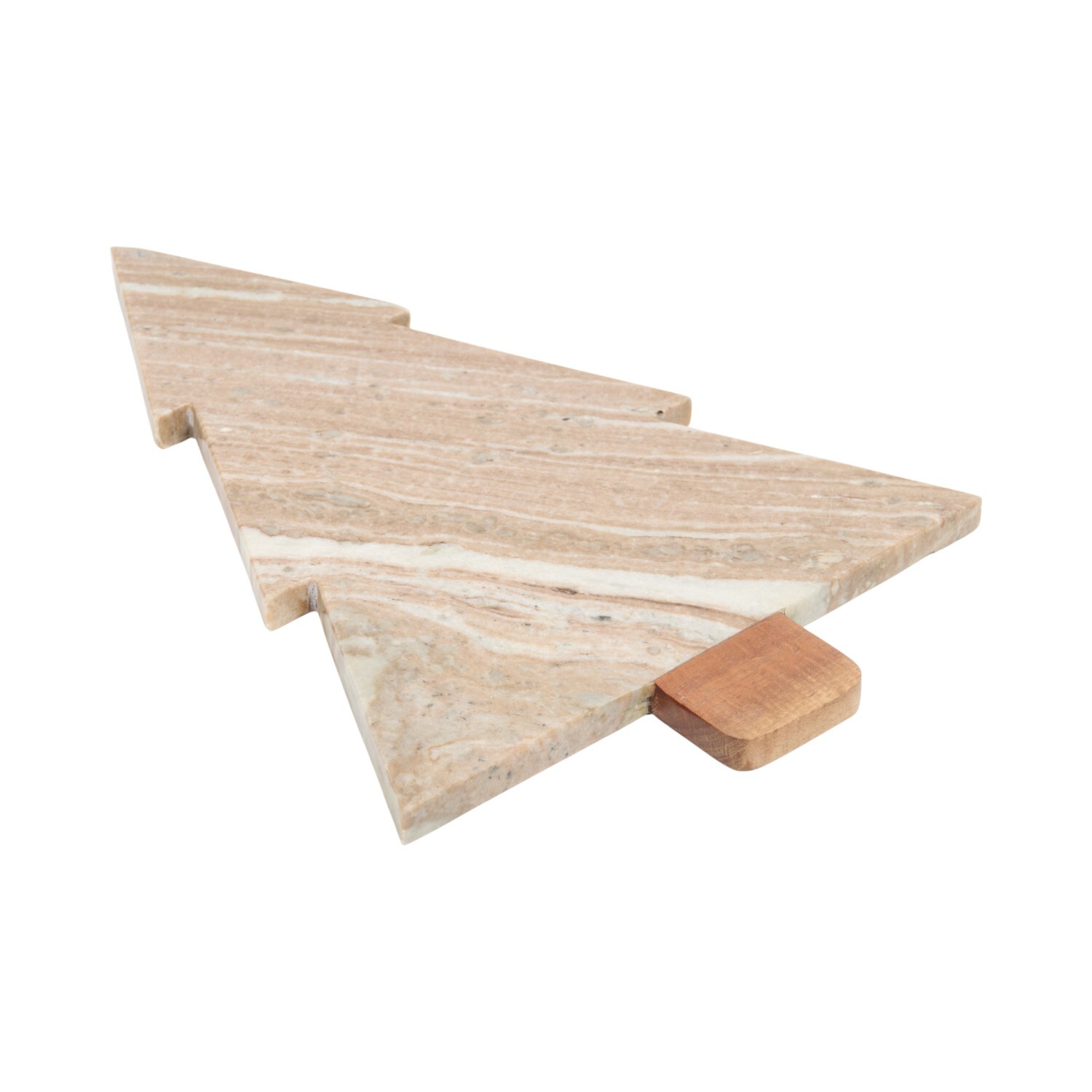 Marble and Wood Christmas Tree Board Image 4