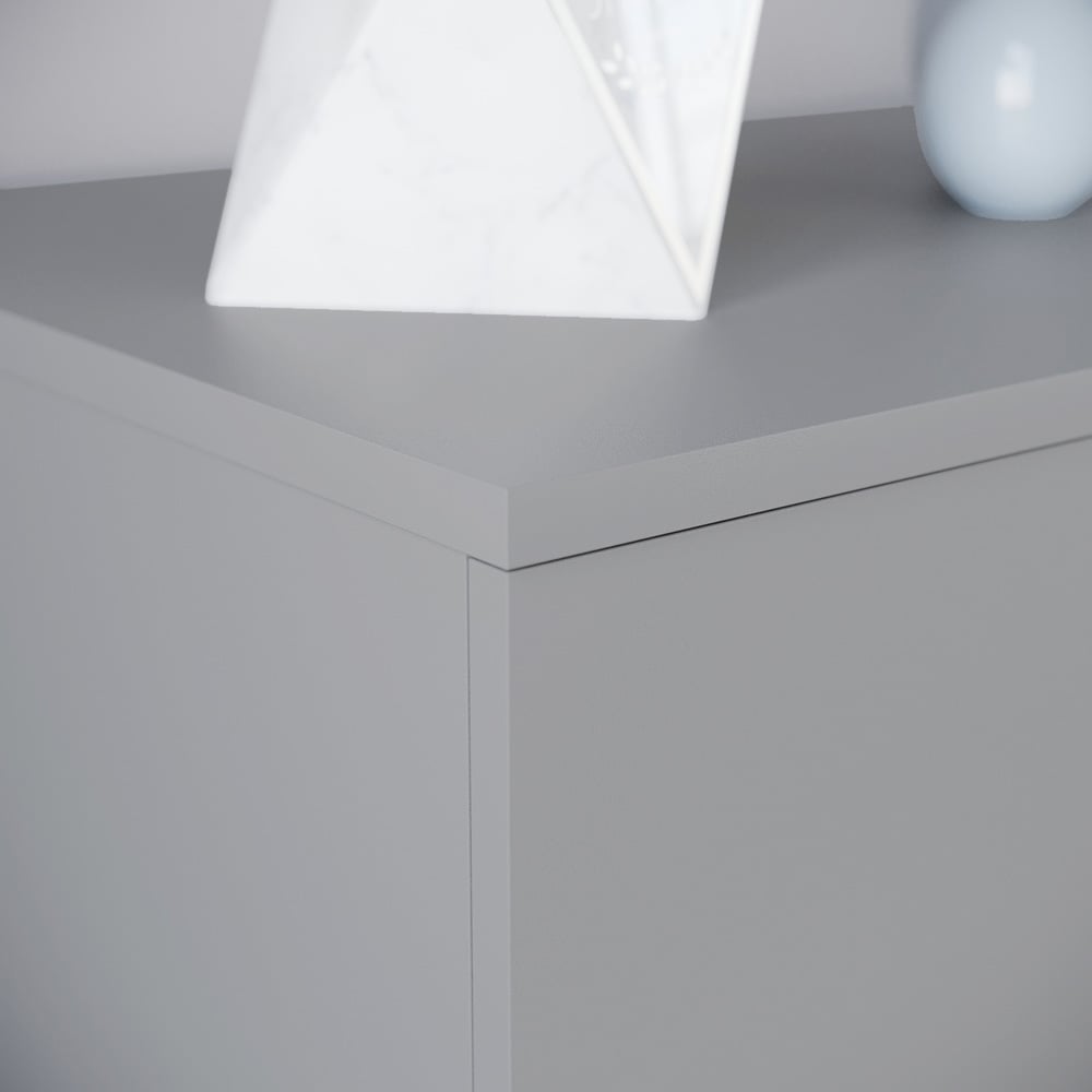 Vida Designs Riano 6 Drawer Grey Chest of Drawers with Metal Handles Image 3