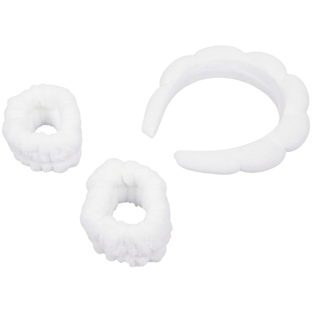 Cloud Headband and Arm Cuffs White Image 2