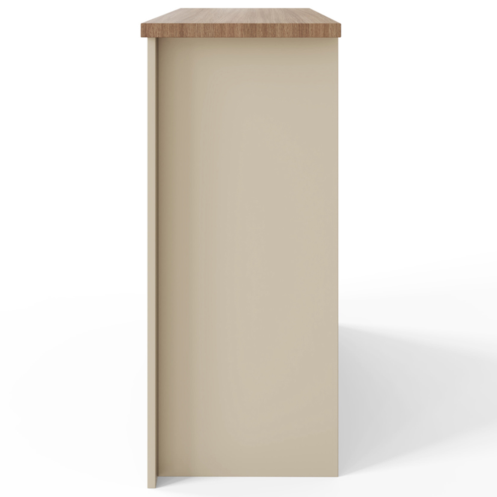 GFW Lancaster Single Door 3 Drawer Cream Sideboard Image 5
