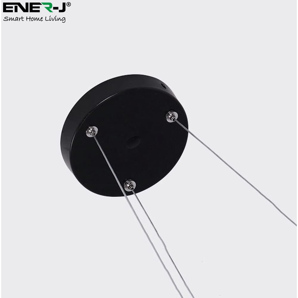 ENER-J Cool White LED 24W 6000K Hollow Round Minimalist Pendant Light Image 3