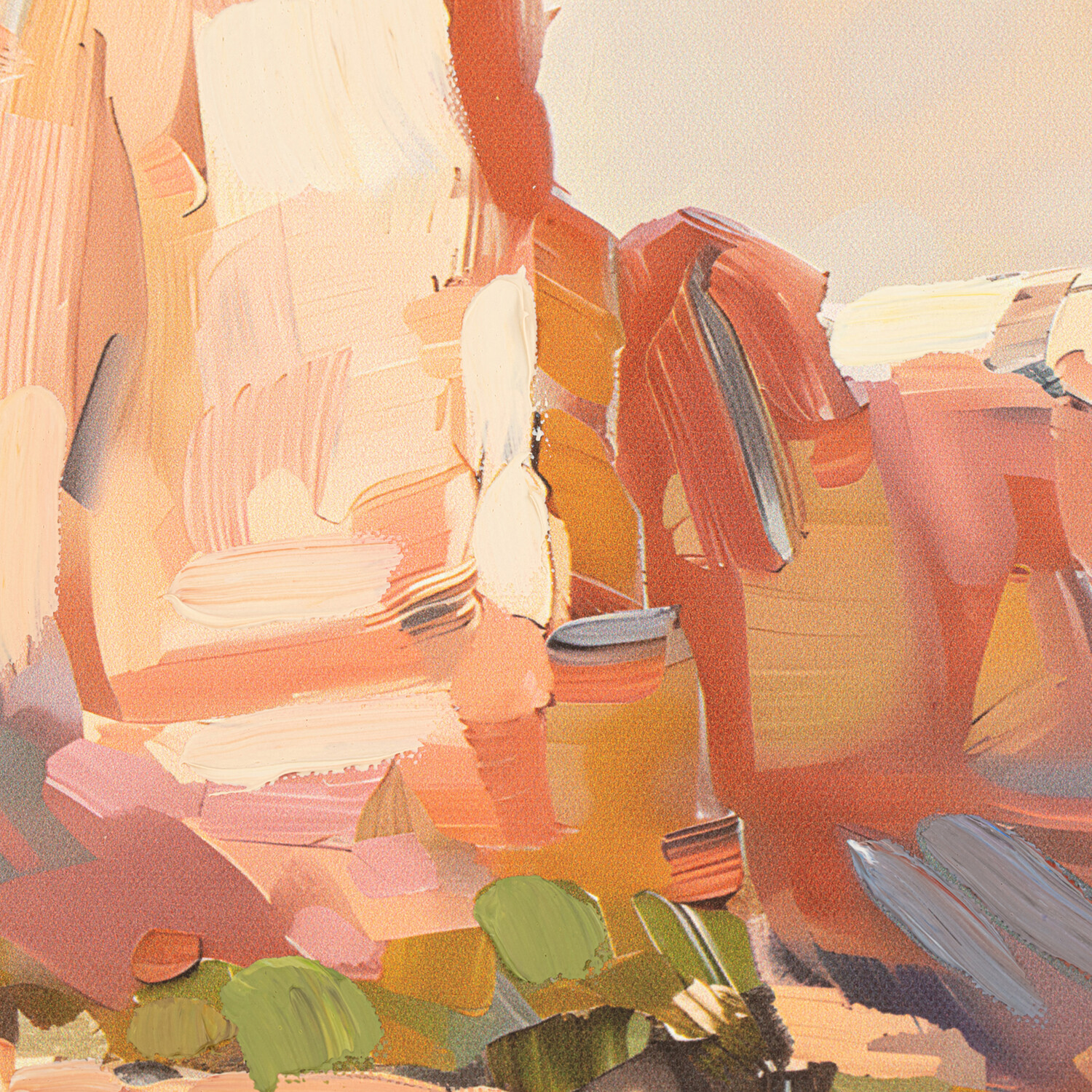 Western Dusk Hand Finished Canvas Image 6