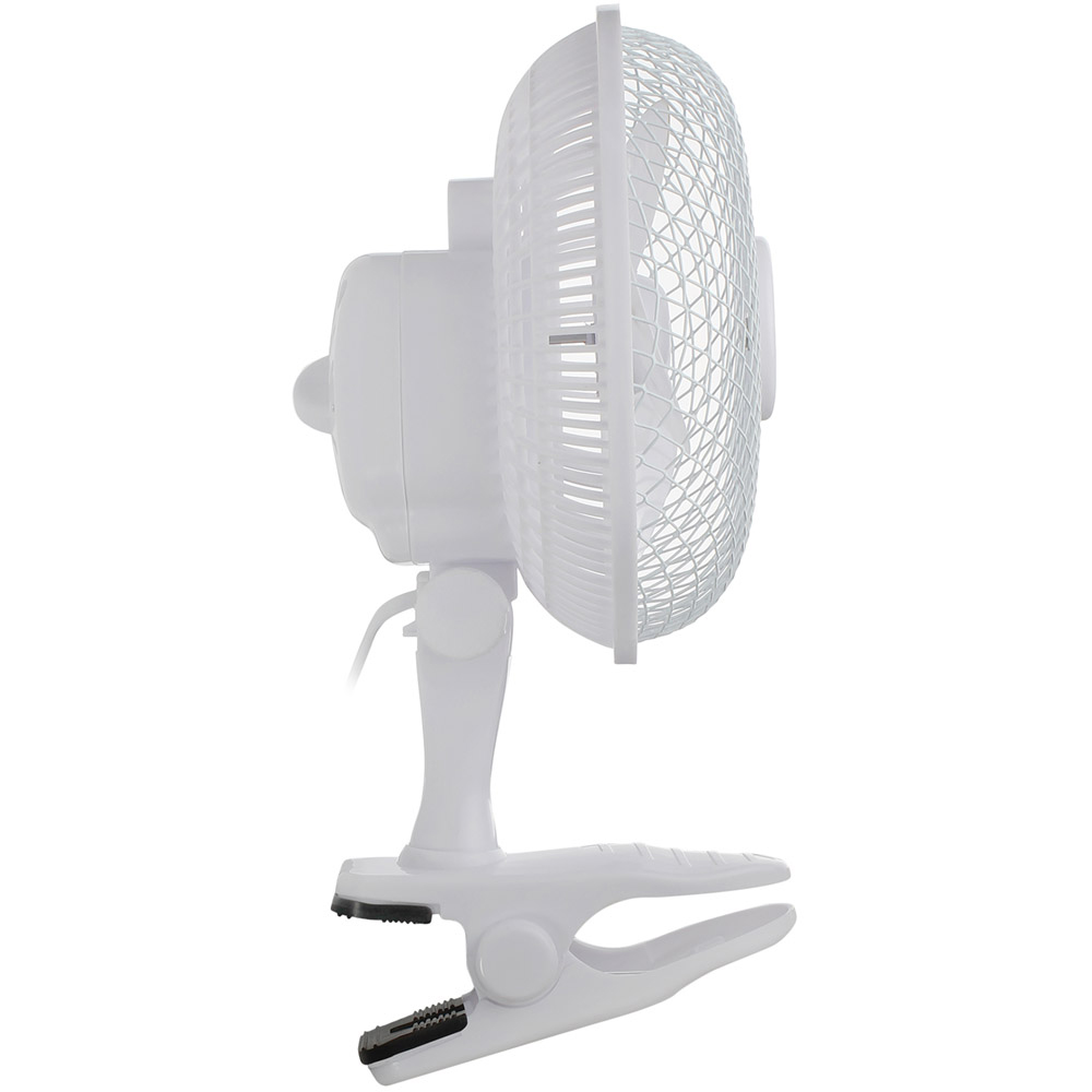 AMOS White 2 in 1 Clip On and Desk Fan 6 inch Image 6