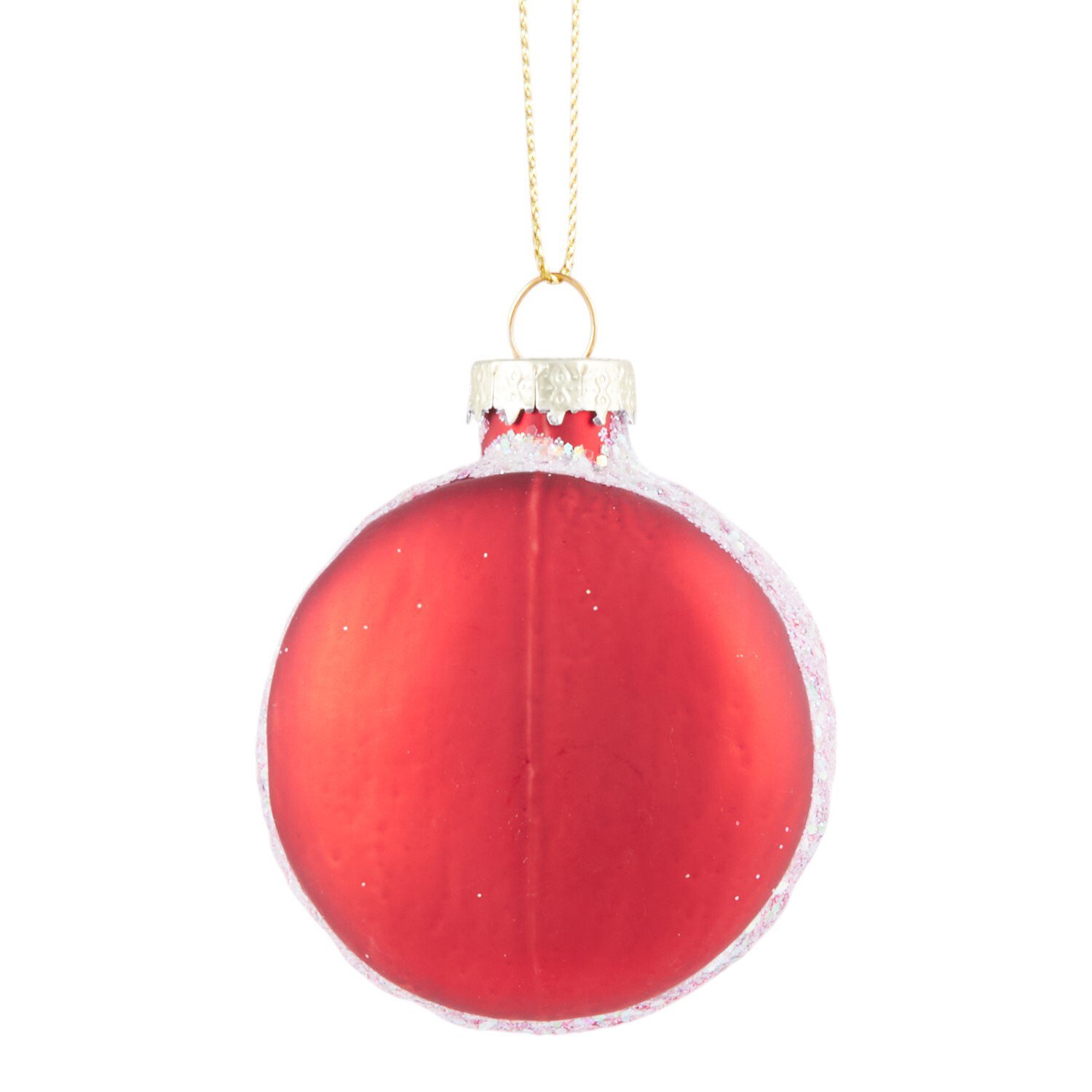 Glass Macaron Tree Decoration Red Image 2