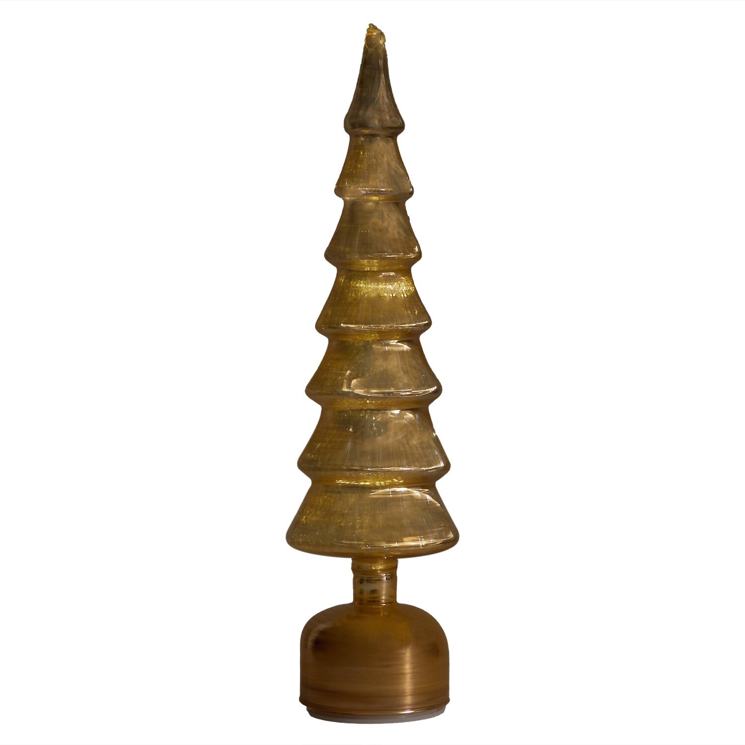 Antique LED Rotating Tree Gold - Gold Image 3