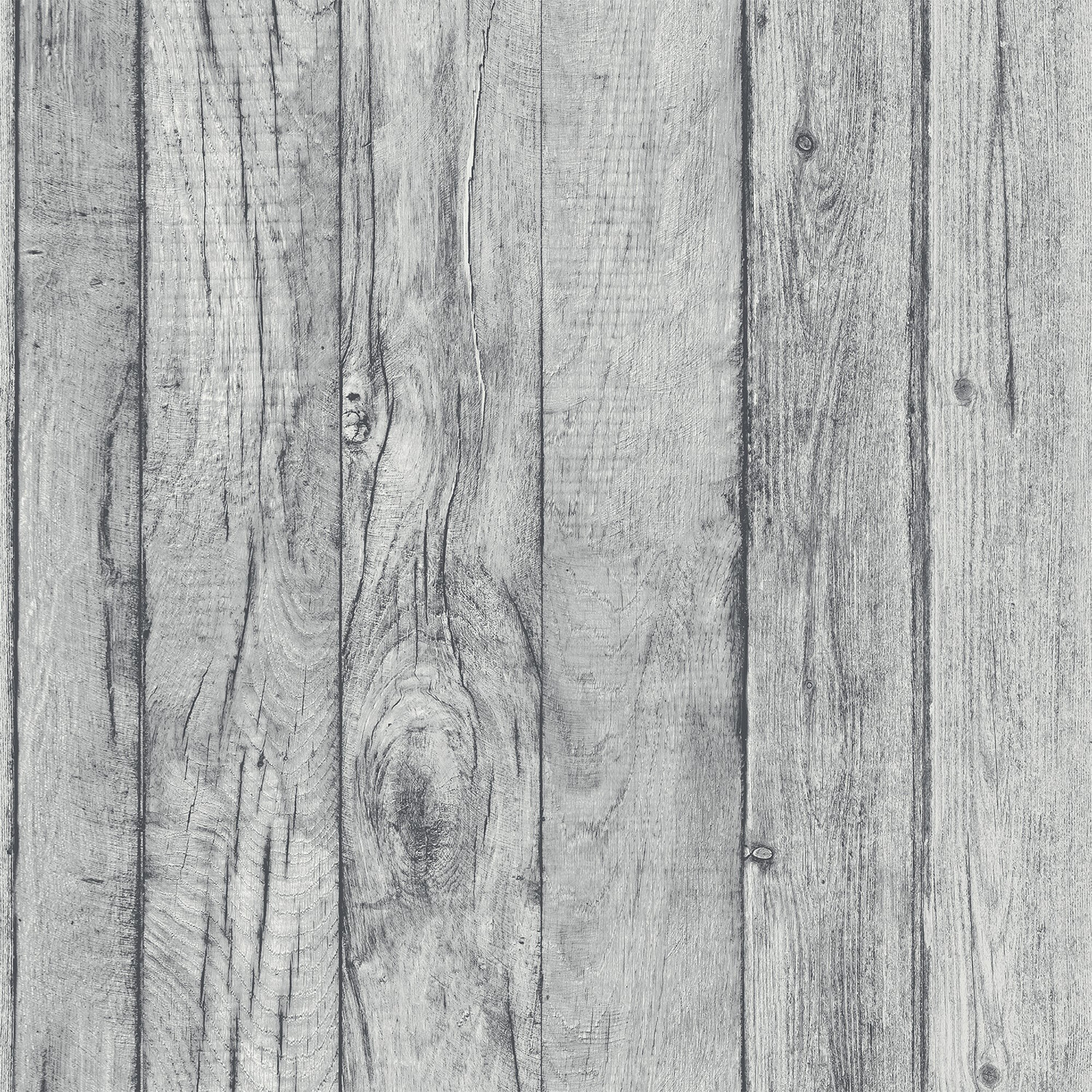 Country Wood Wallpaper - Charcoal Image 1