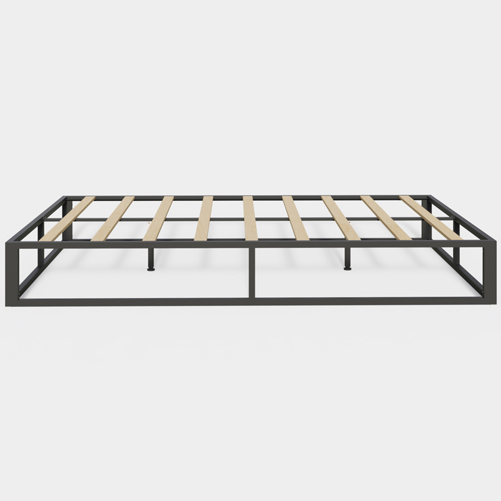 GFW Small Double Black Platform Bed Frame Image 4