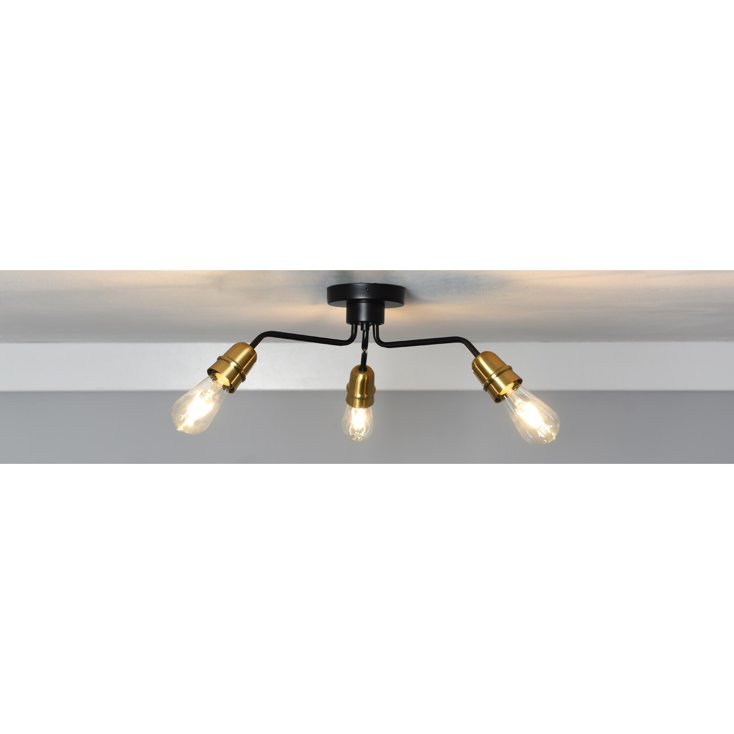 Remy 3 Light industrial Ceiling Light Image 5