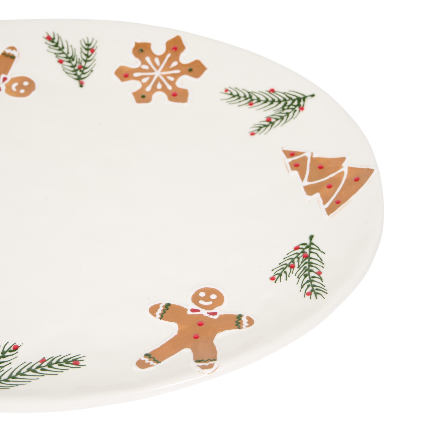 Gingerbread Serving PlatterWhite Image 3