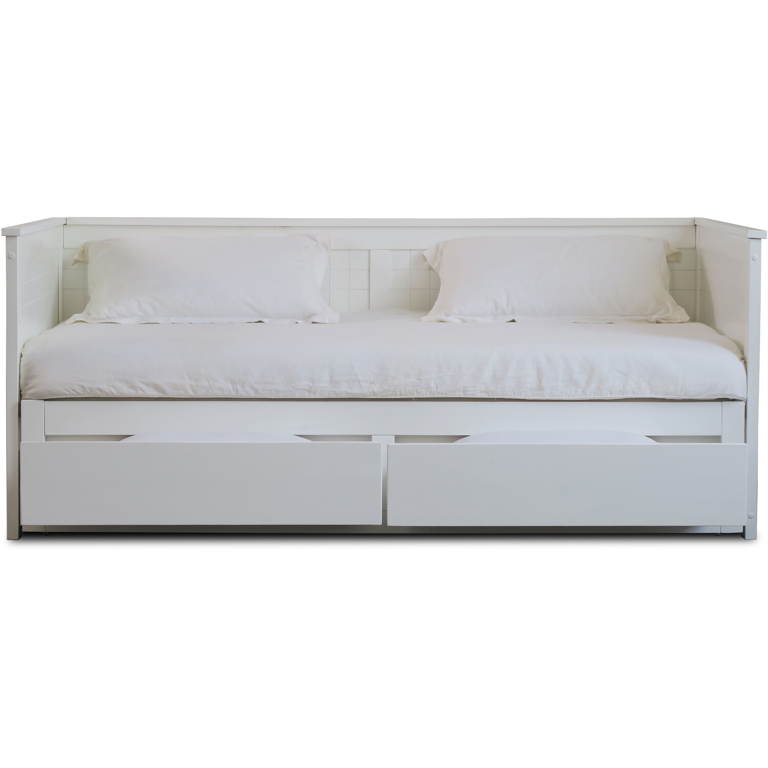 Chelsea 2 Drawer White Day Bed Image 4