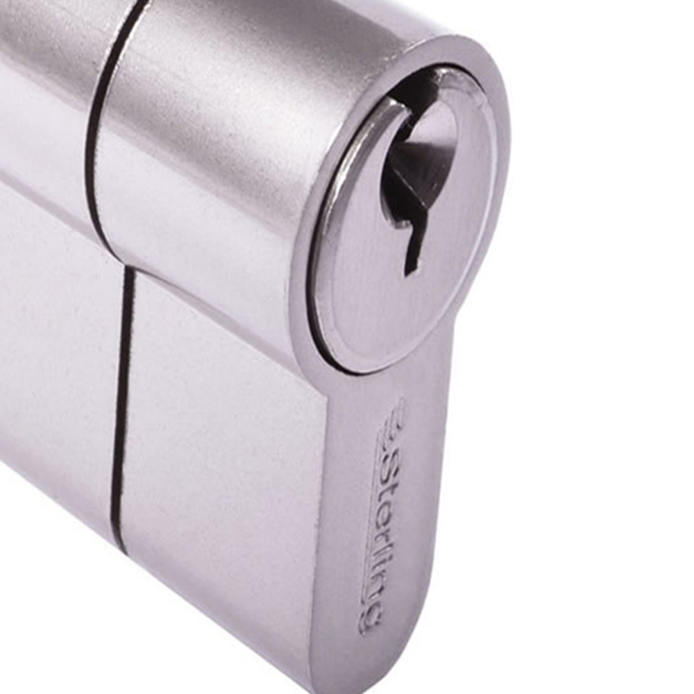 Wilko 45 x 55mm Nickel Cylinder Door Lock Image 5