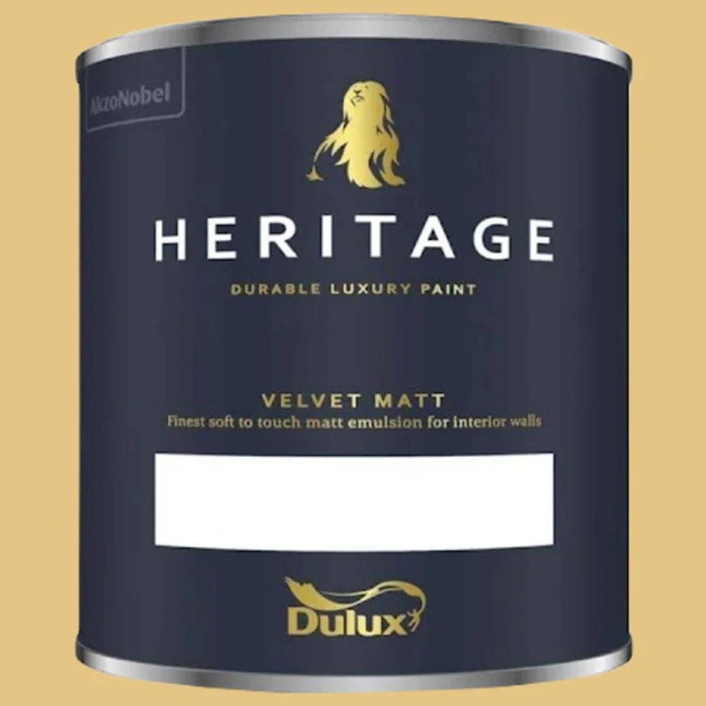 Dulux Heritage Walls and Ceilings Pale Cream Velvet Matt Emulsion Paint 1L Image 2