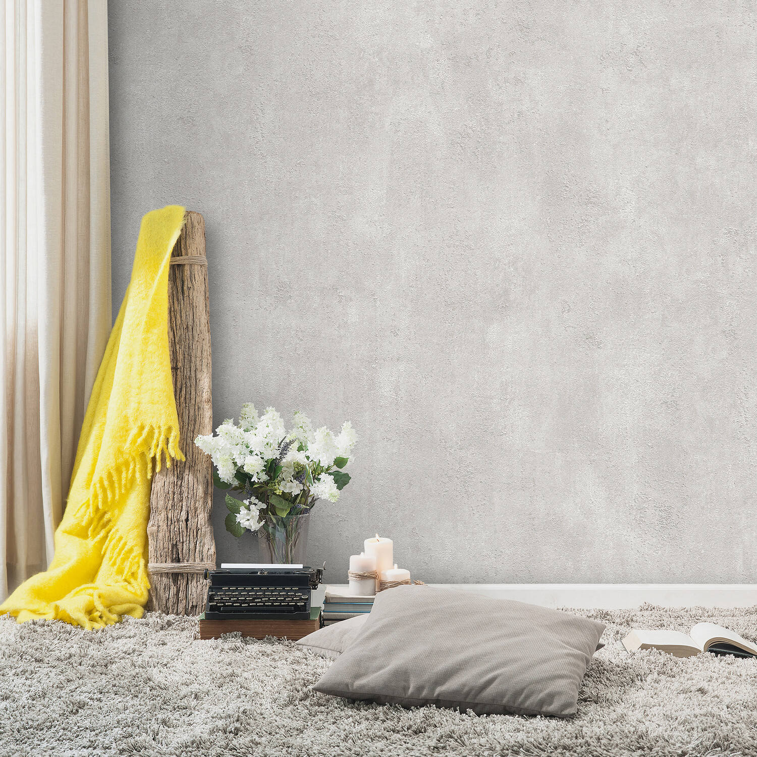 Soft Industrial Wallpaper Silver Image 2