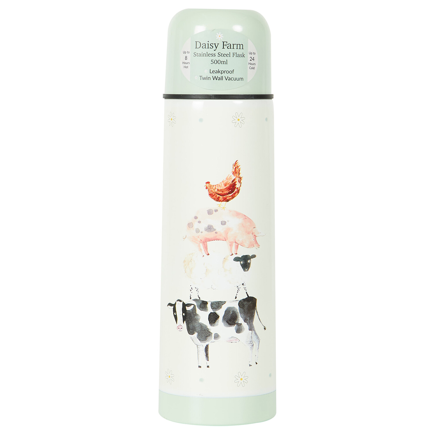 Daisy Farm Stainless Steel Flask 500ml - Multicolour Image 1