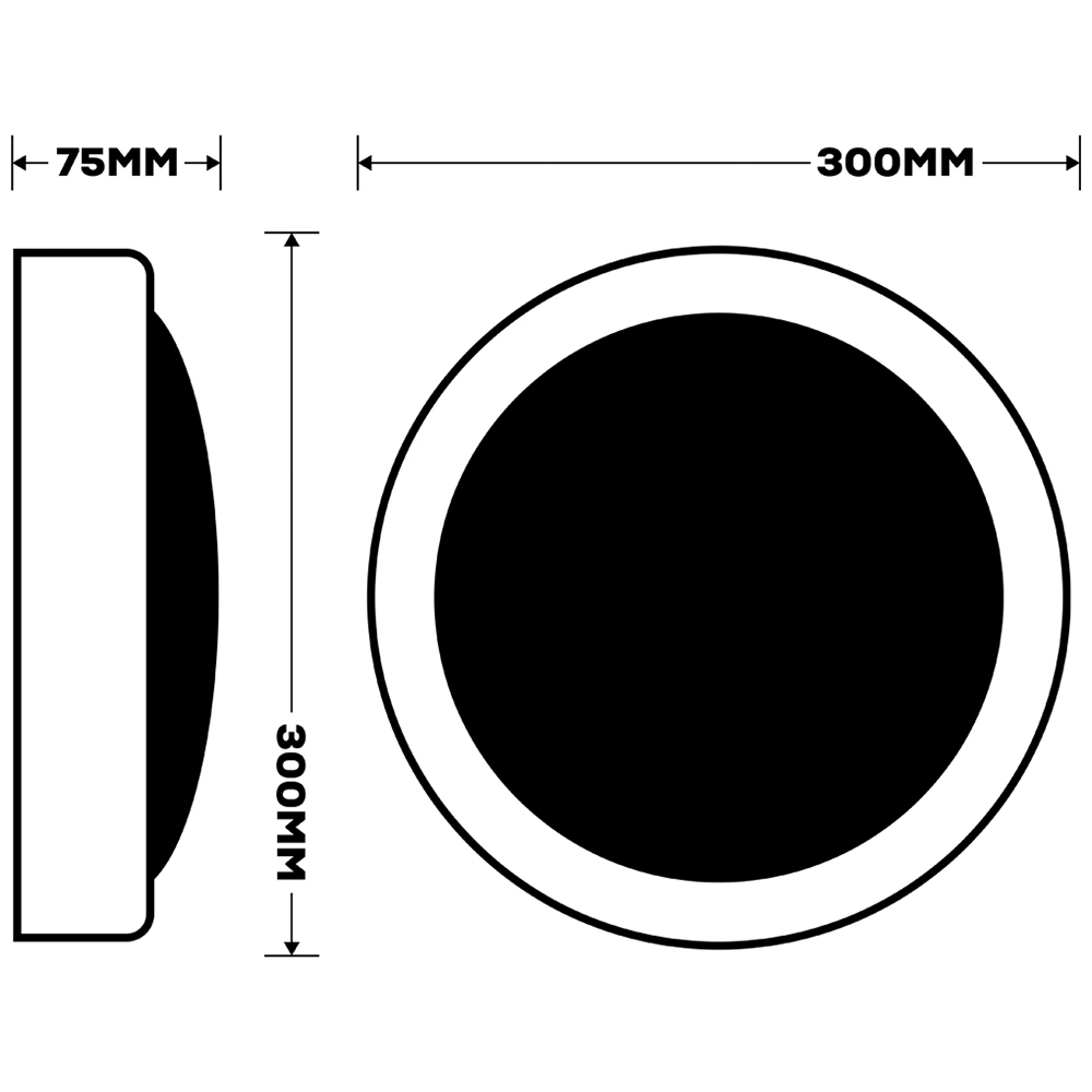 TCP Emergency and Microwave Sensor Bulkhead Wall and Ceiling Light Image 9